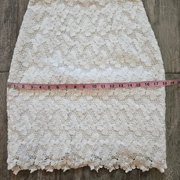 Lilly Pulitzer Reeve Shift Dress Womens 2 White Papillion Lace Scalloped Bridal - Picture 7 of 14